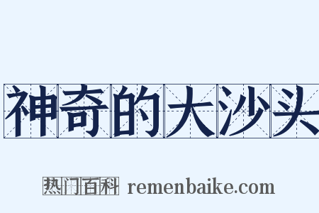神奇的大沙头是什么意思的图片